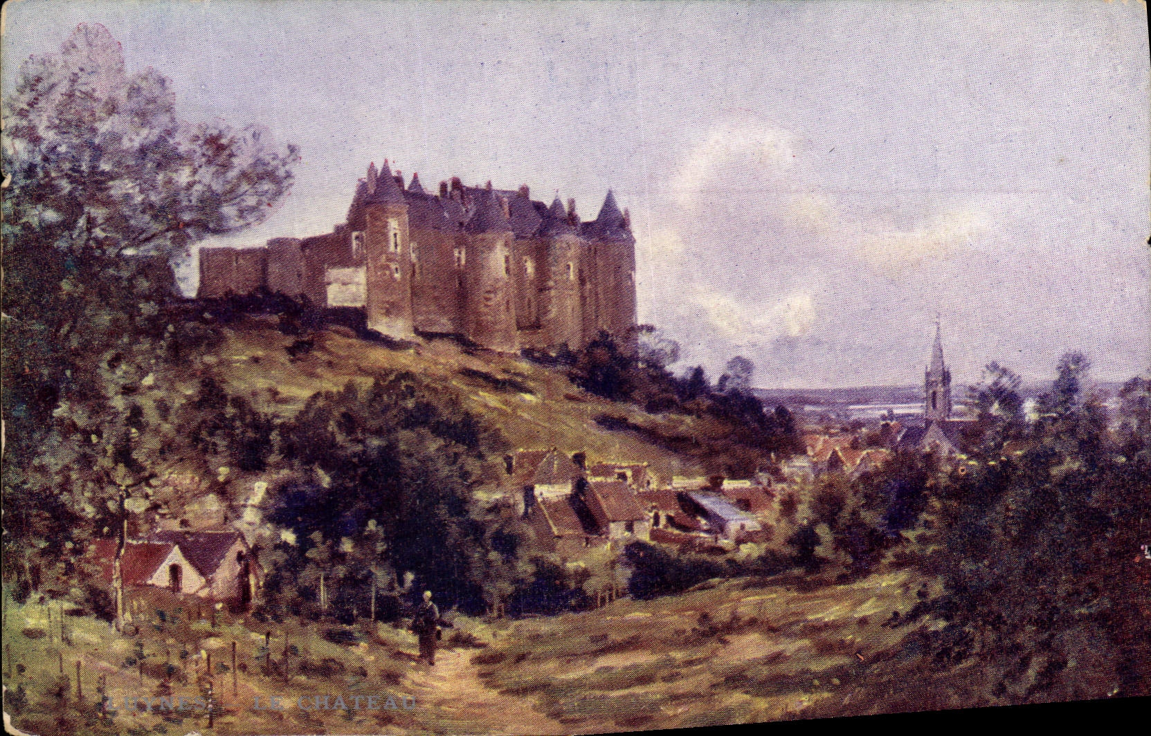 Vintage Postcard Castle of Luynes