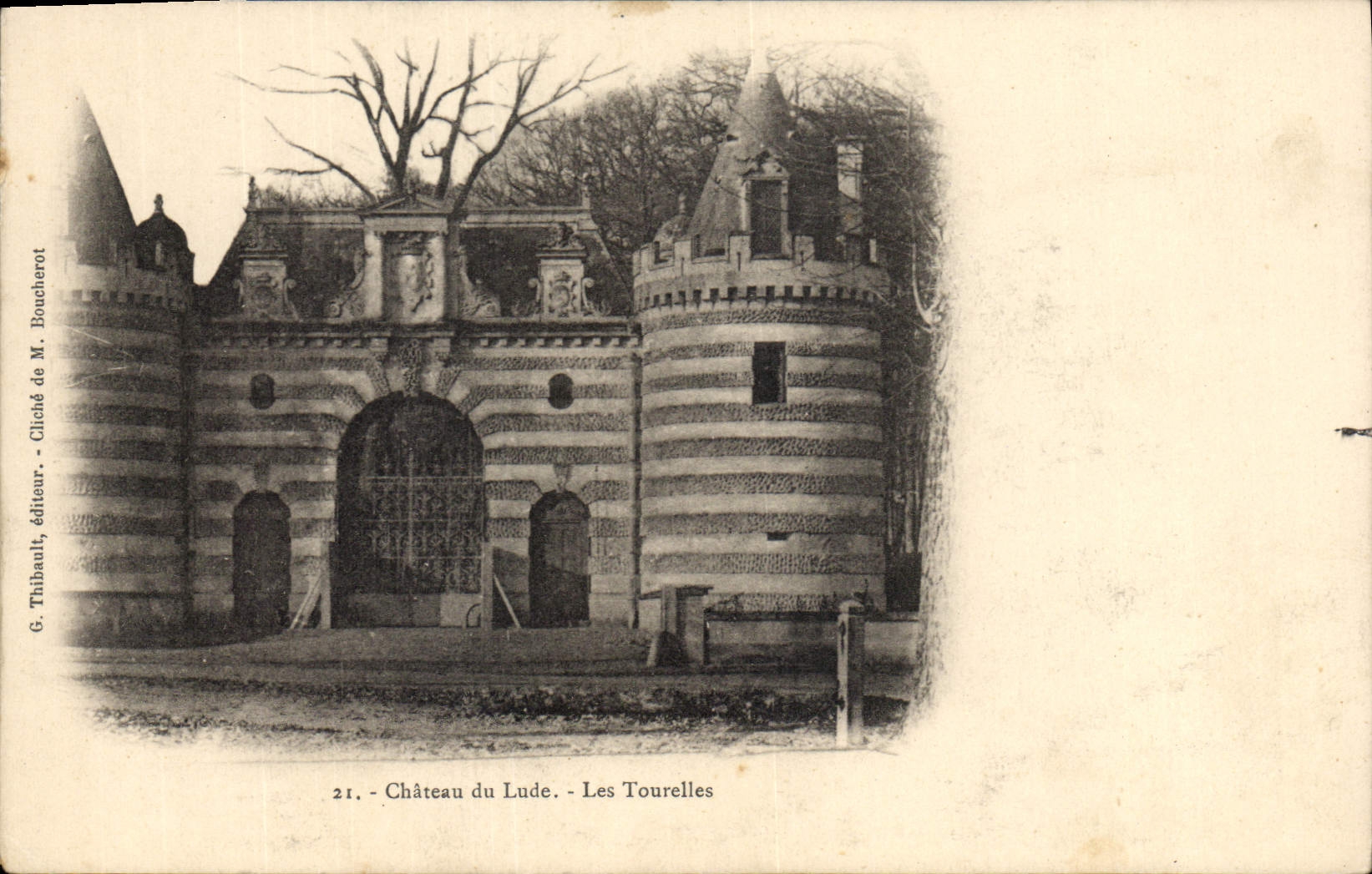 Vintage Postcard Castle of Lude Turrets