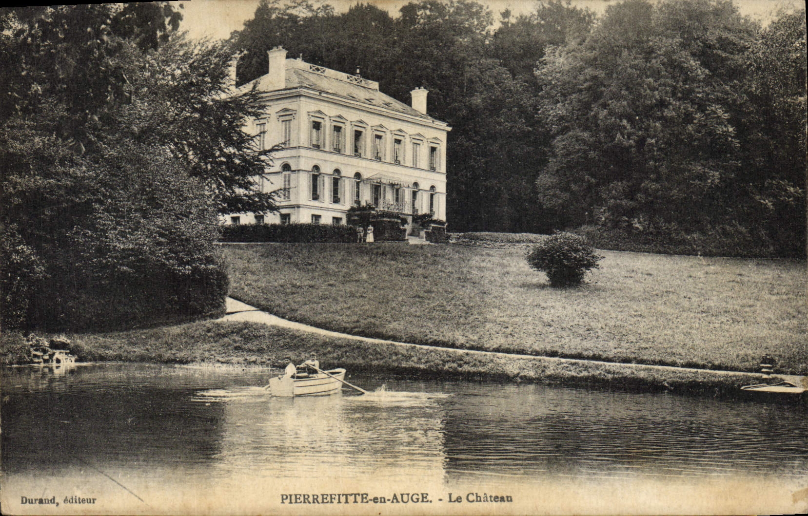 Vintage Postcard Pierrefitte Castle out of Trough