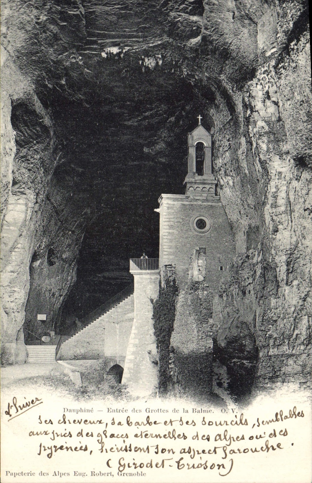 CPA Grotte Grottes Dauphine Entree des grottes de la Balme