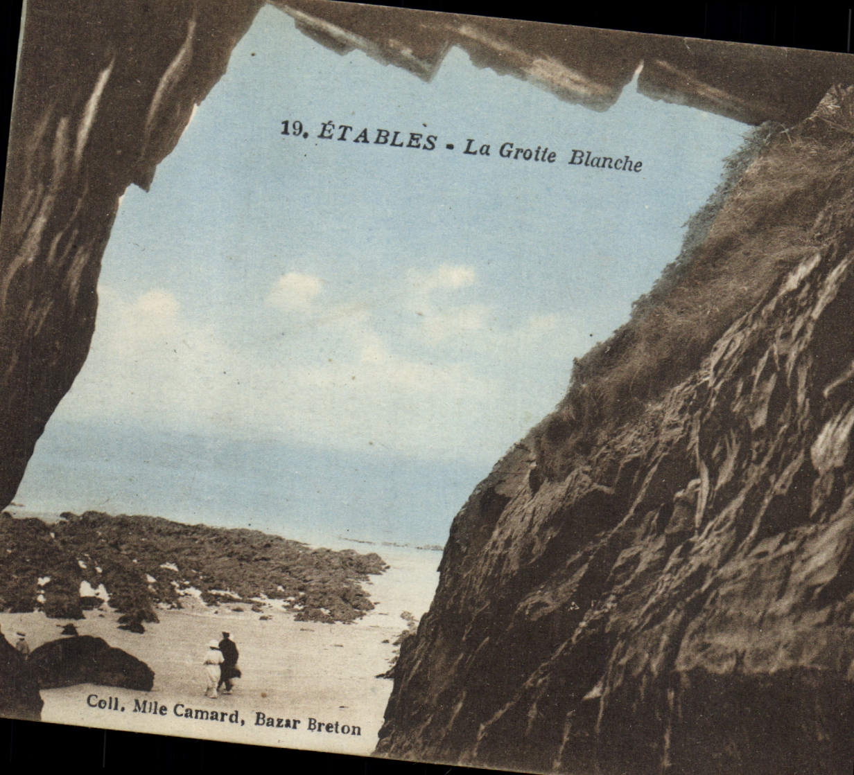 CPA Grotte Grottes Etables La grotte blanche 