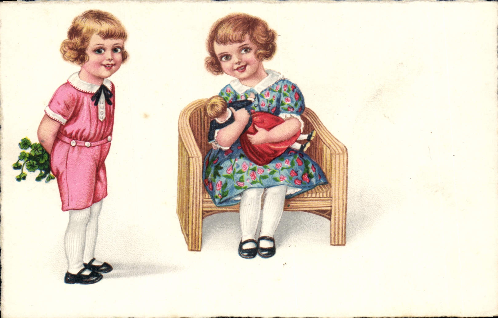CPA Fantaisie Enfants Poupee 