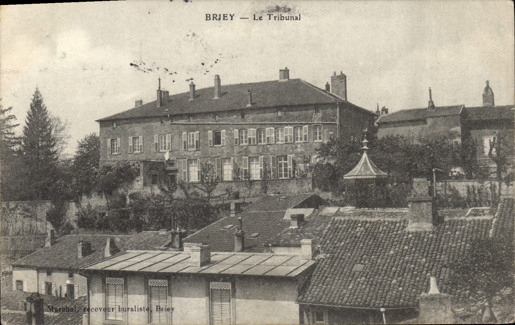 Vintage Postcard Law courts Briey the Court