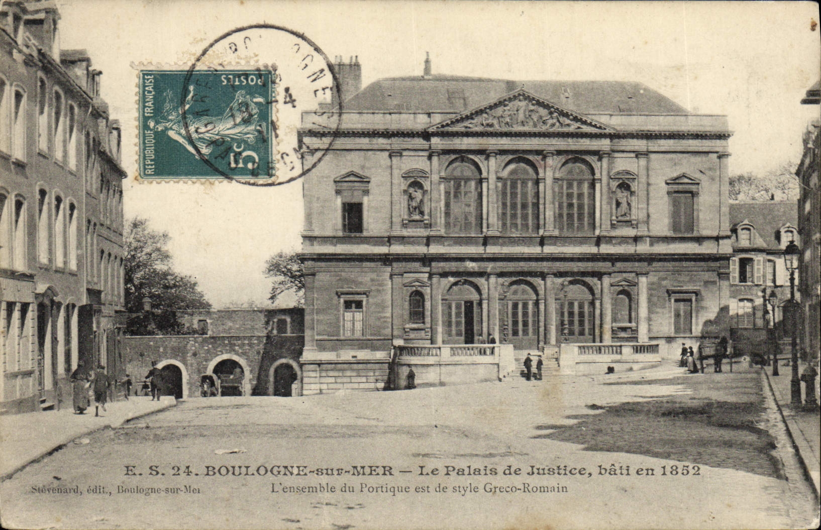 CPA Palais de justice Boulogne sur Mer 