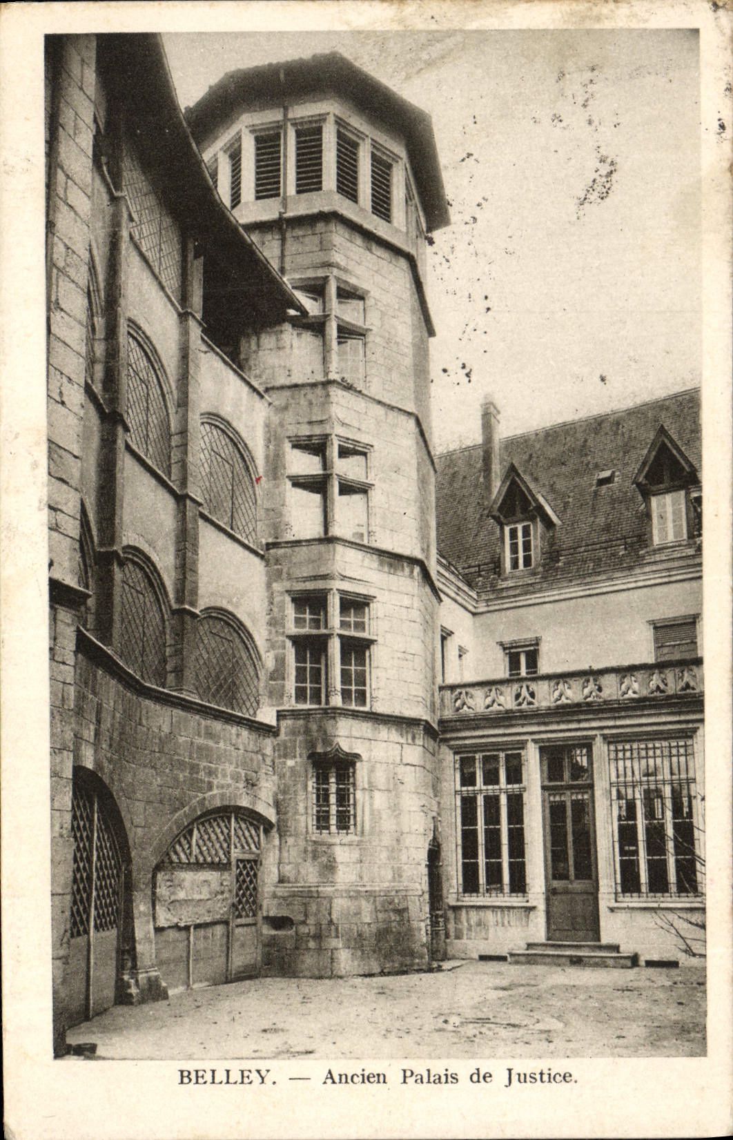 Vintage Postcard Old Law courts Belley
