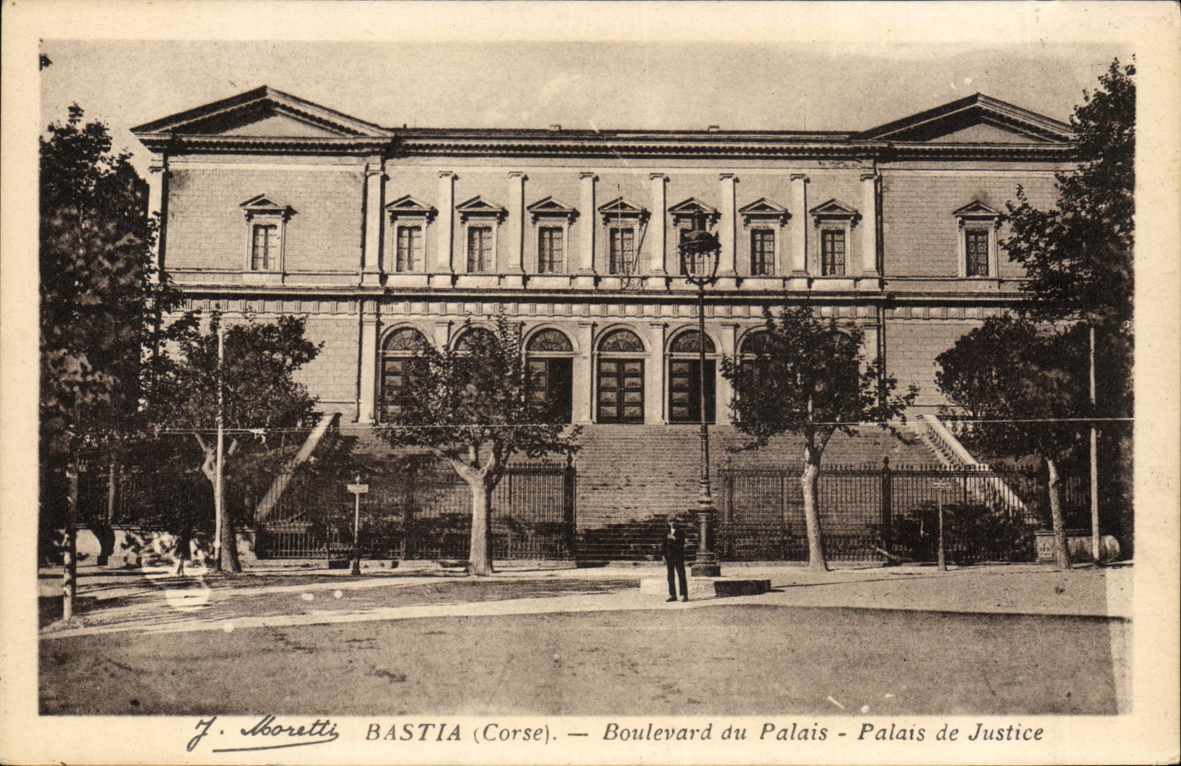 CPA Palais de justice Bastia Boulevard du palais Corsica Corse