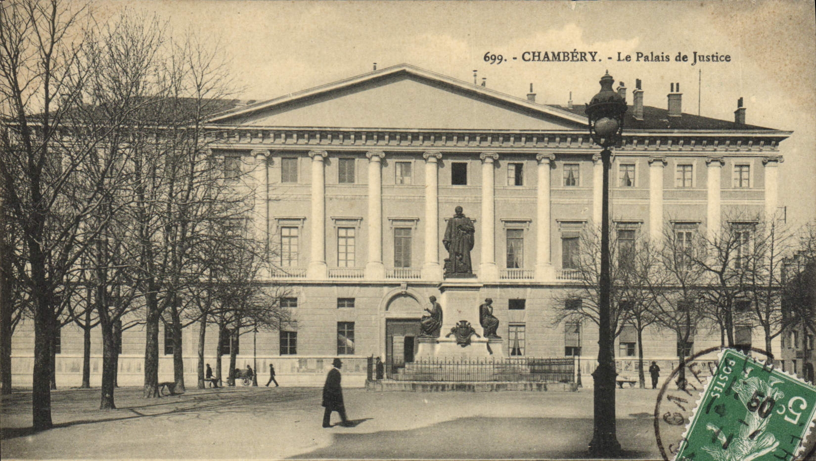 Vintage Postcard Law courts Chambéry