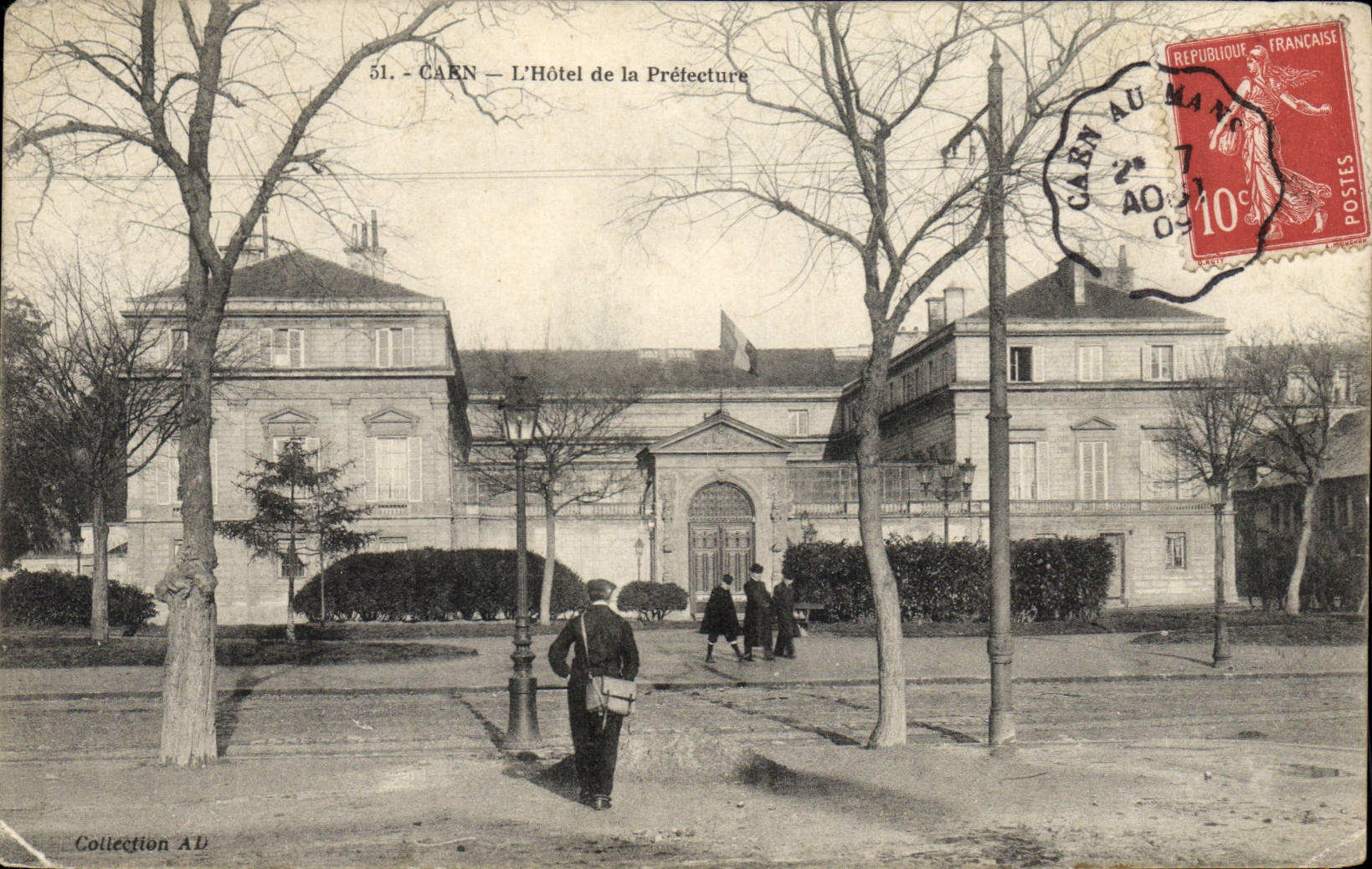 CPA Caen L'Hotel de la Prefecture
