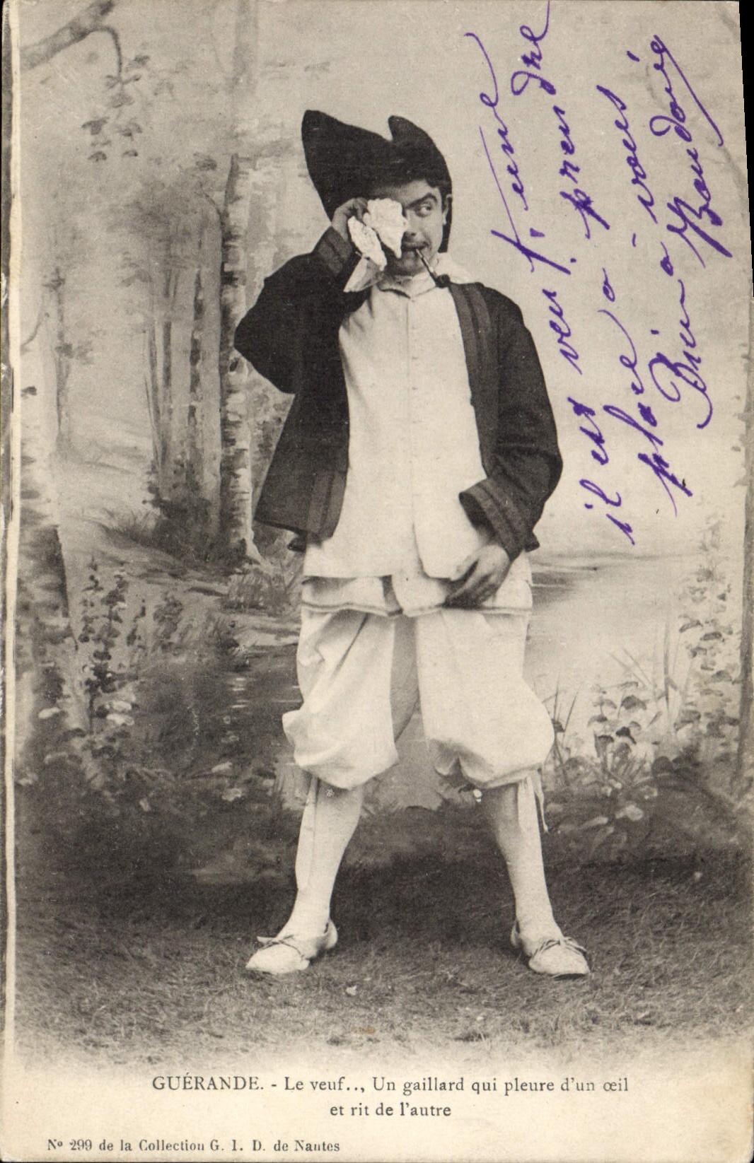 CPA Folklore Guerande Le veuf  