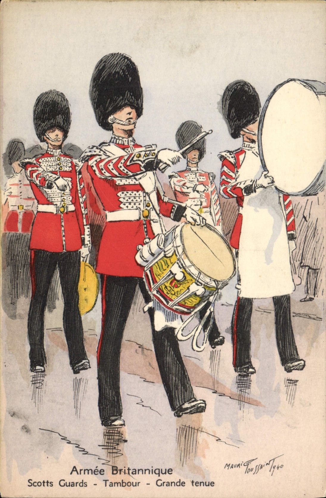 CPA Militaria Armee britannique Grande tenue