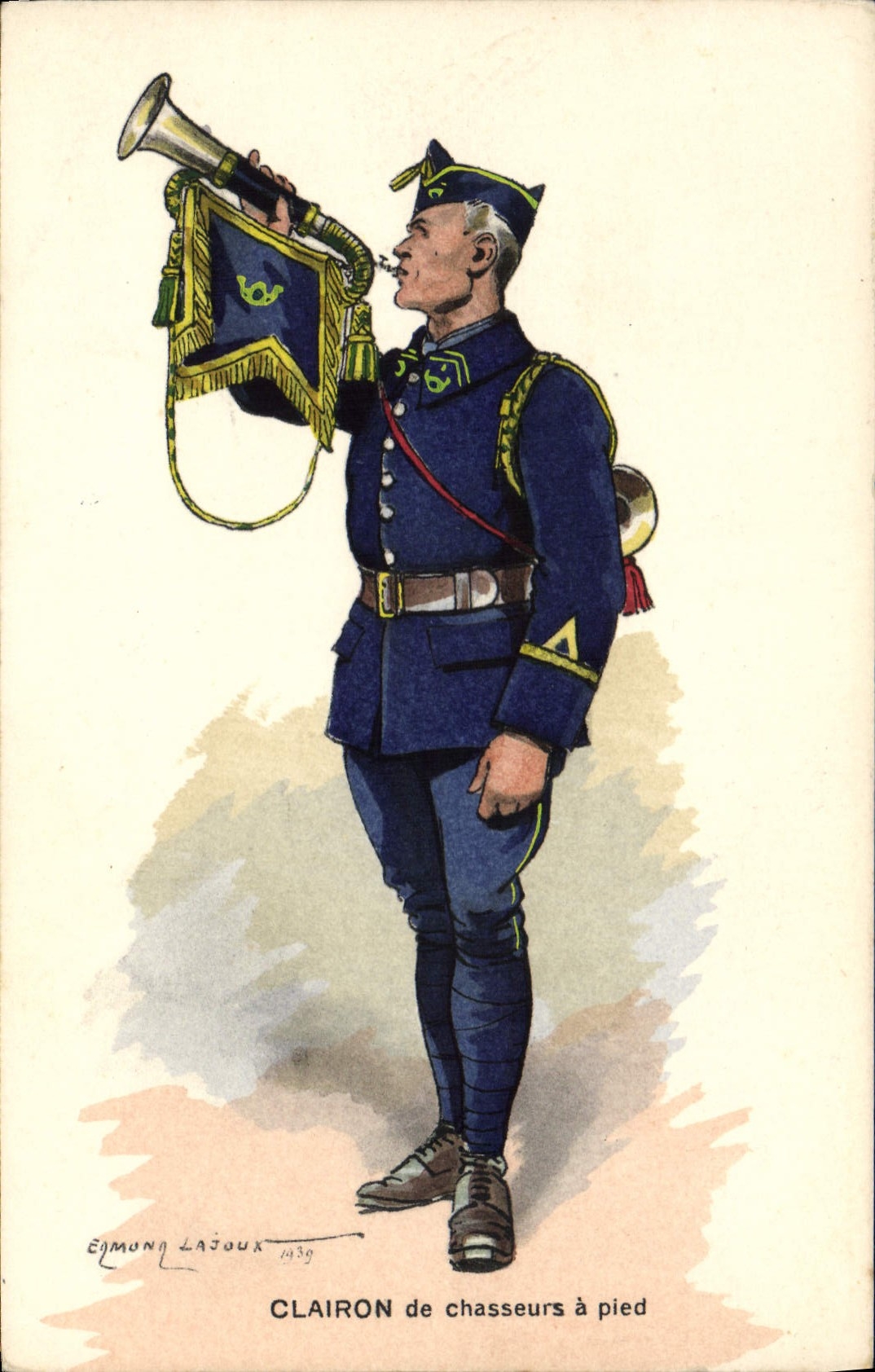 CPA Militaria Clairon de chasseurs a pied 