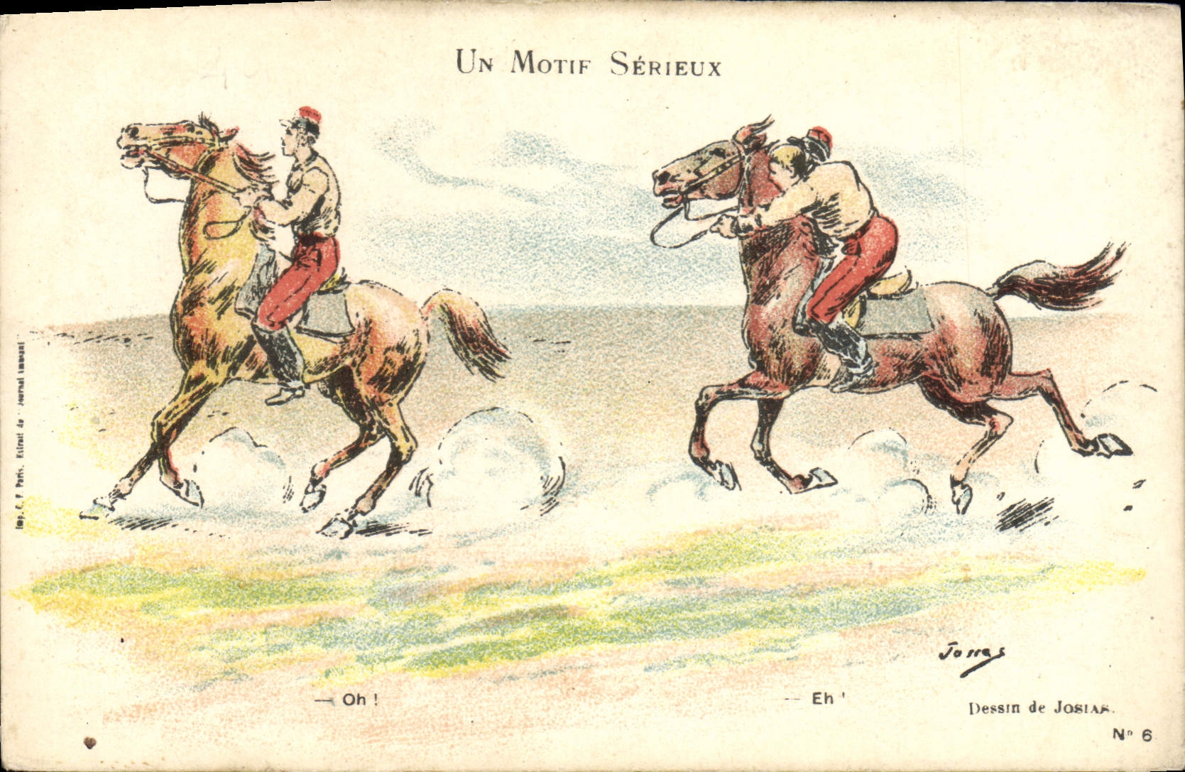 CPA Militaria Un motif serieux