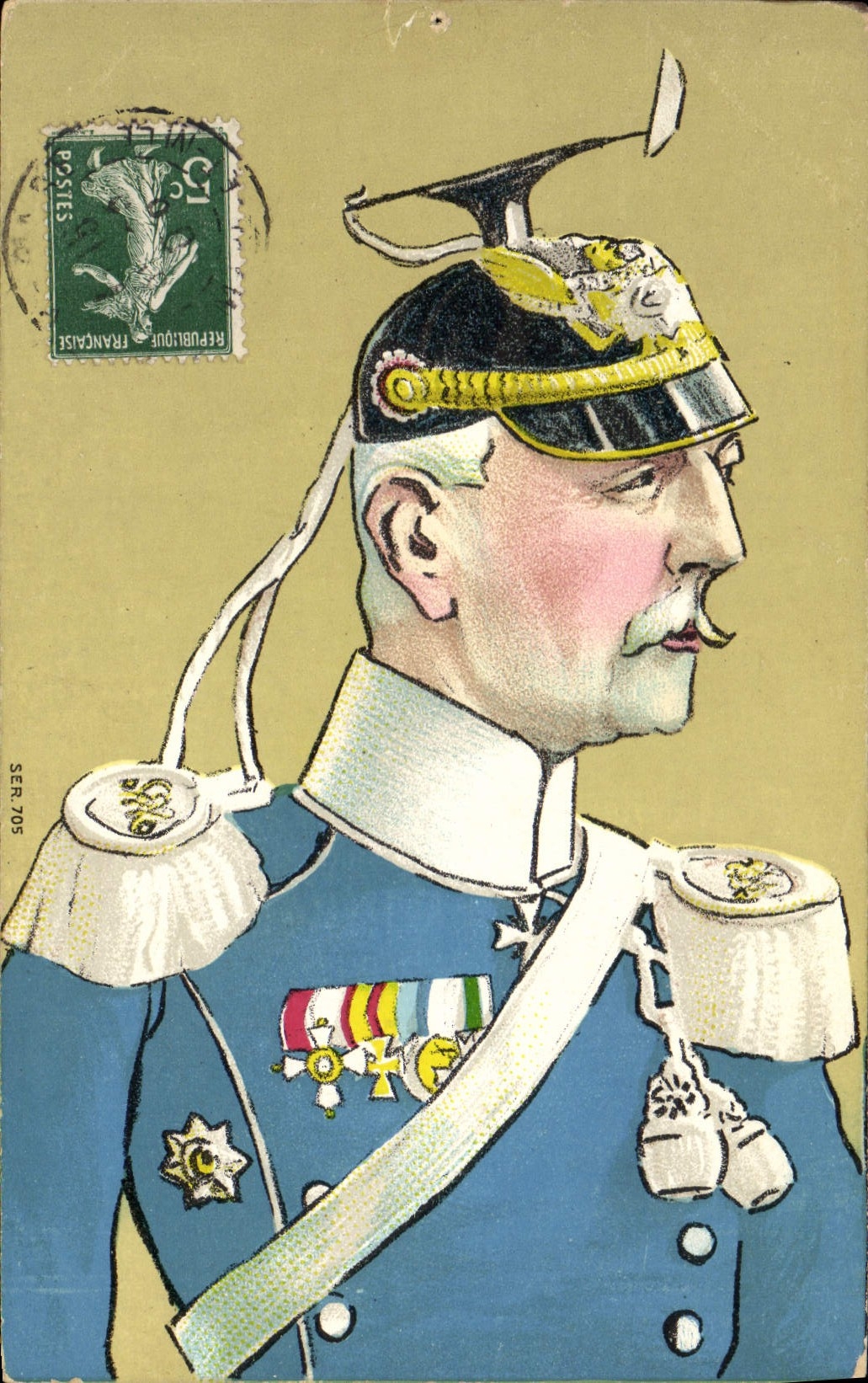 CPA Militaria Officier 
