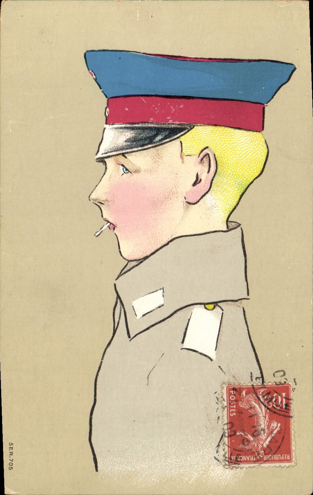CPA Militaria Officier 