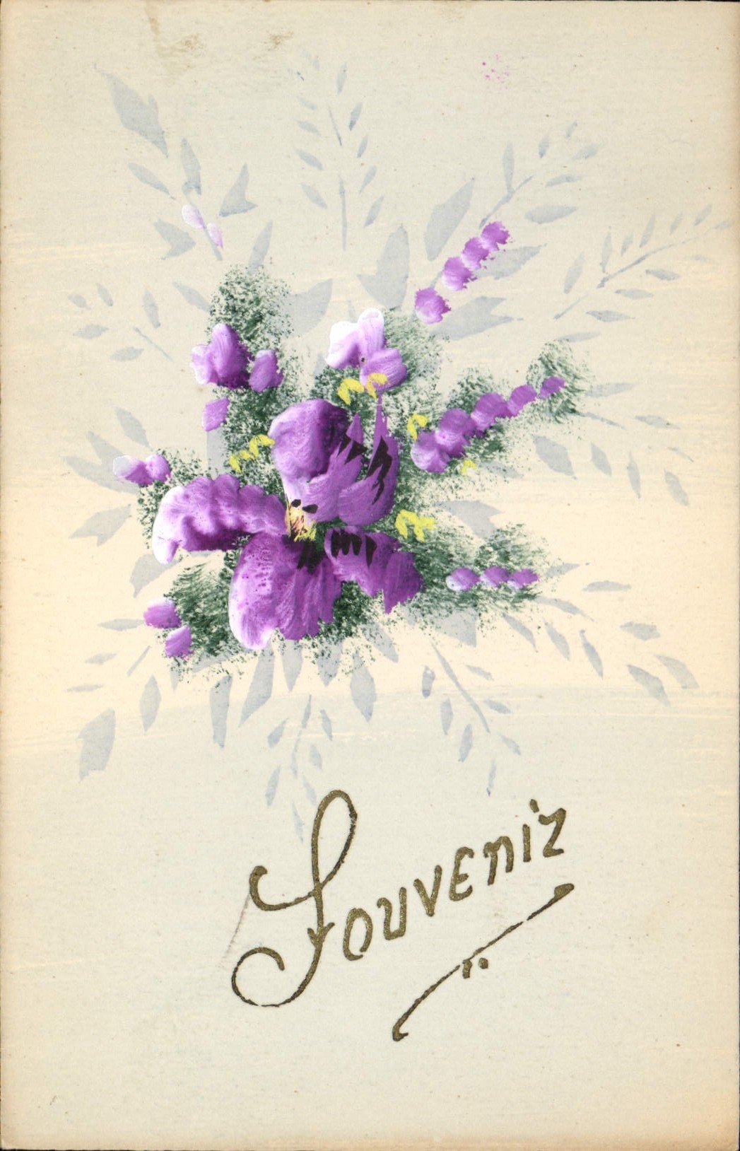 CPA Fantaisie (dessin a la main) Fleurs 