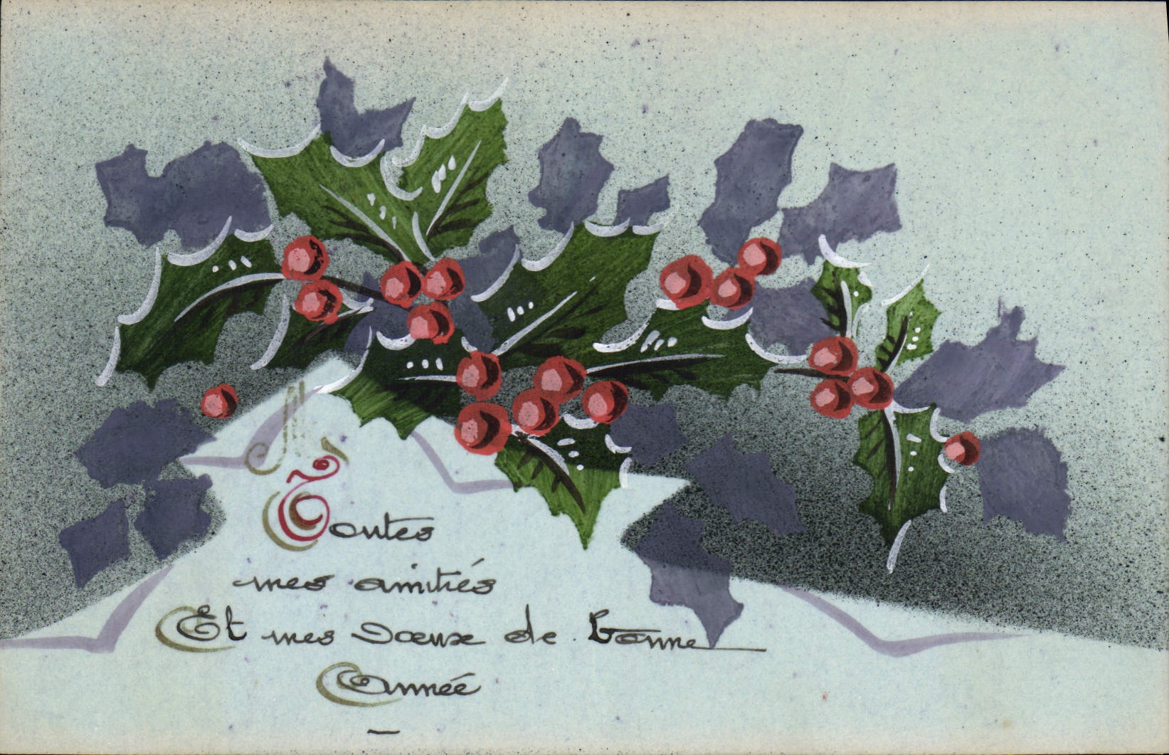 CPA Fantaisie (dessin a la main) Fleurs 