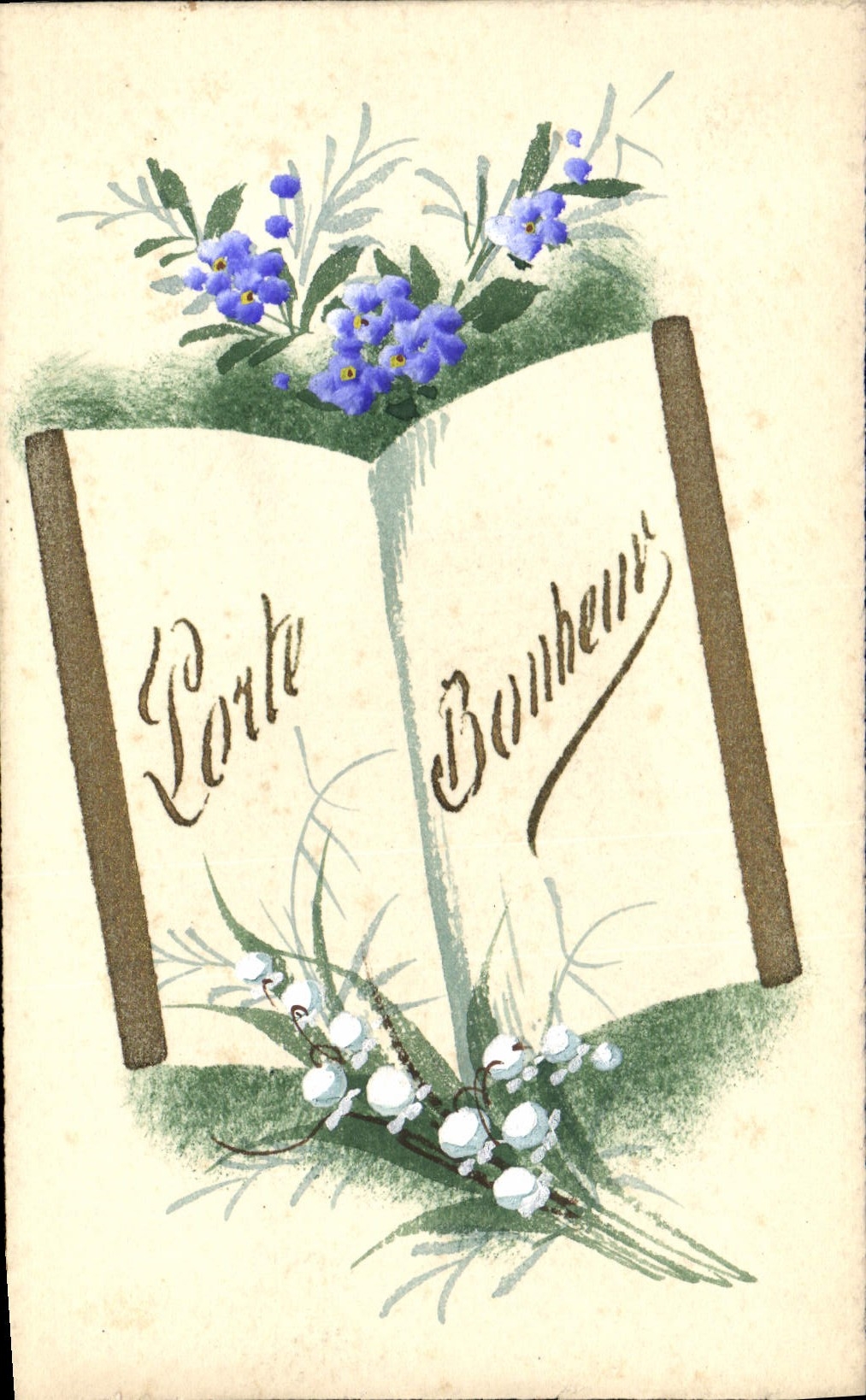 CPA Fantaisie (dessin a la main) Fleurs Muguet 