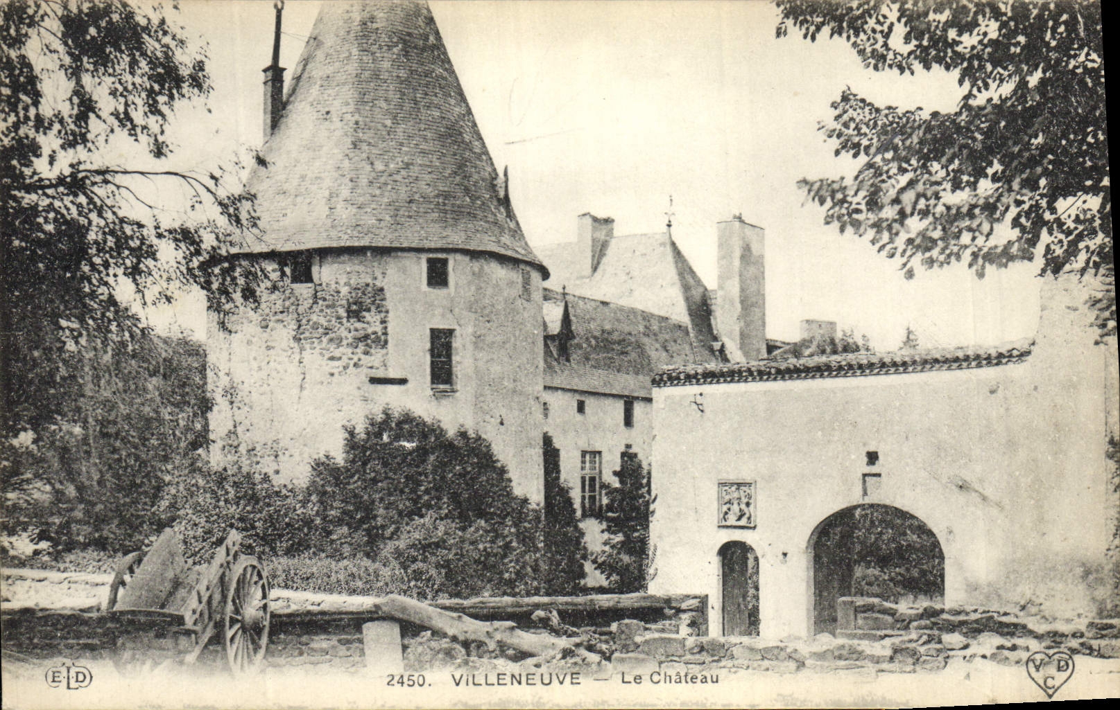 CPA Chateau  Villeneuve