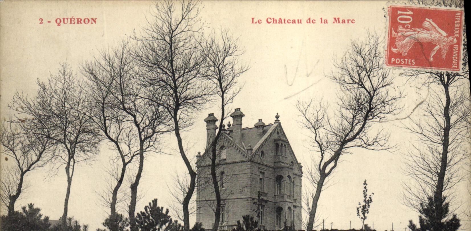 CPA Chateau de la Mare Queron 