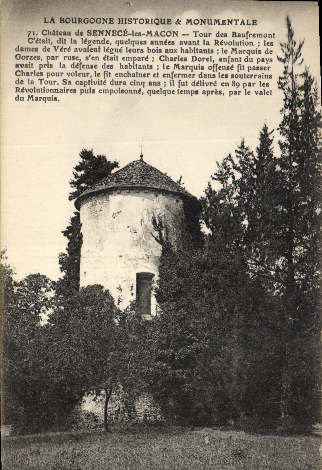 CPA Chateau de Sennece Les Macon 