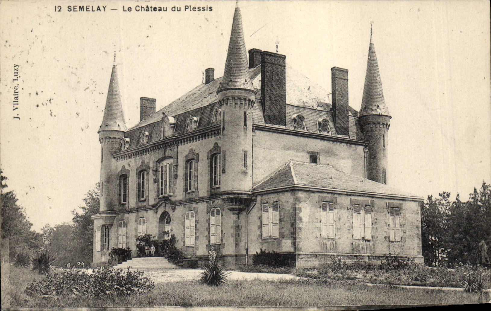 CPA Chateau du Plessis Semelay 