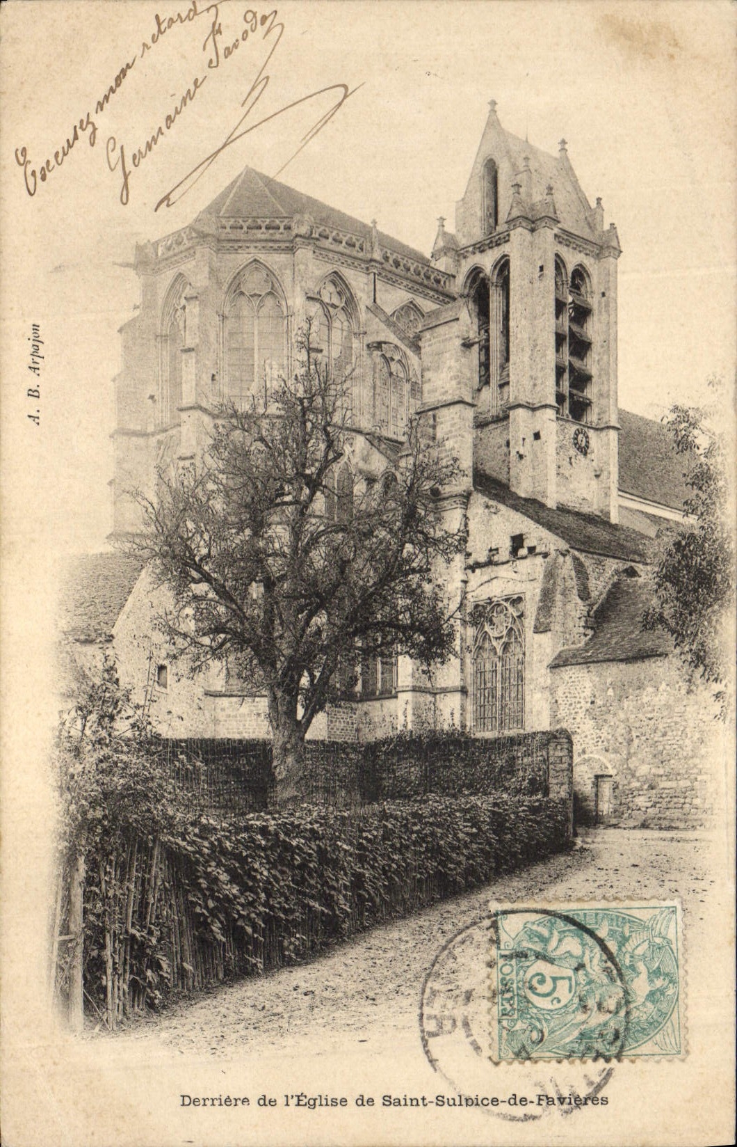 CPA Derriere de l'eglise De Saint Sulpice de Favieres  