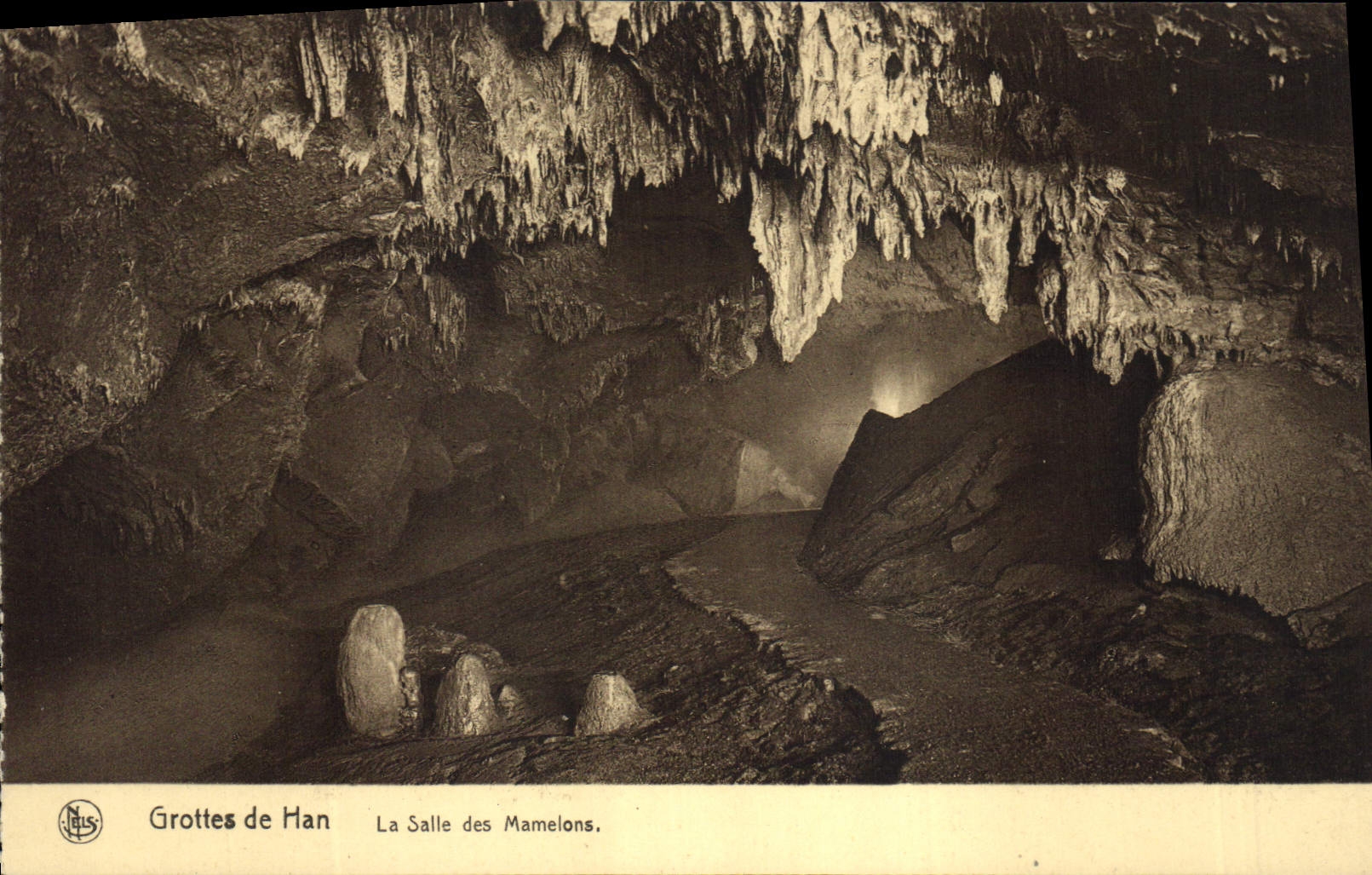 CPA Grotte Grottes de Han La salle des Mamelons