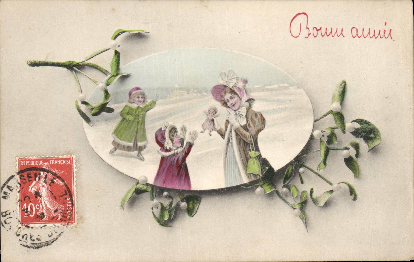 CPA Fantaisie Enfant Poupee Femme