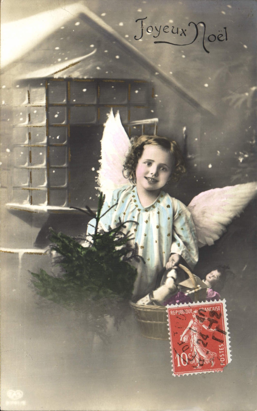 CPA Fantaisie Enfant Poupee Ange 
