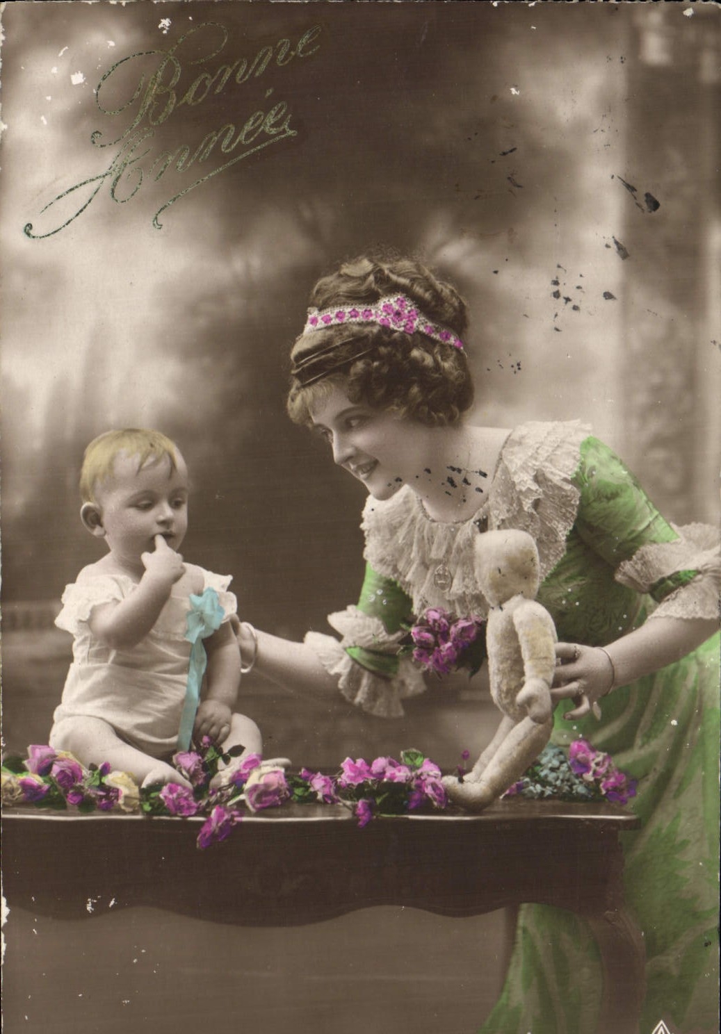 CPA Fantaisie Enfant Poupee Femme