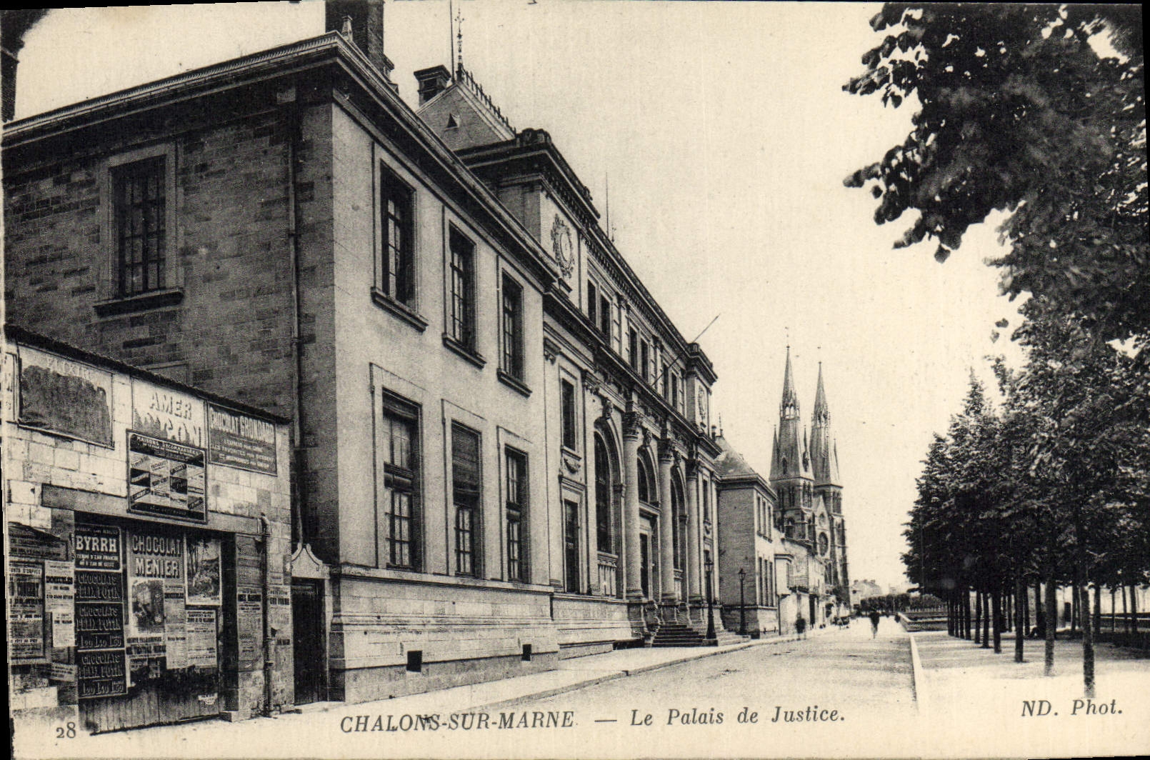 CPA Palais de justice Chalons sur Marne 