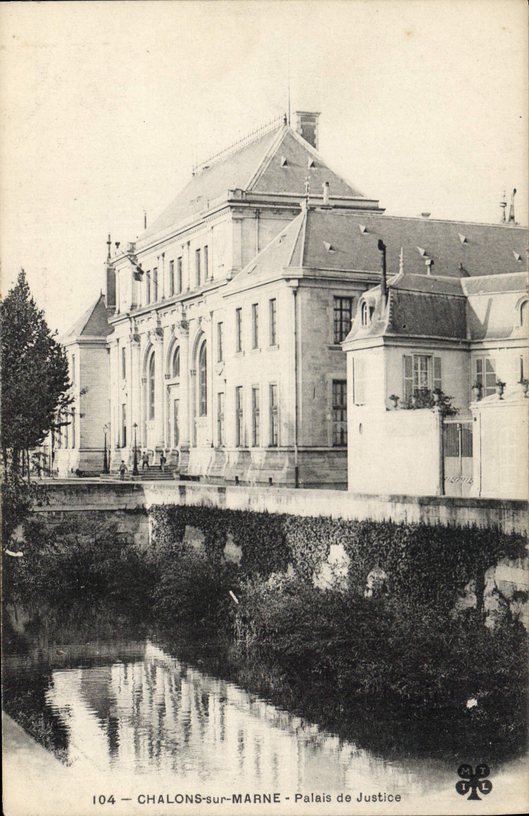 CPA Palais de justice Chalons sur Marne 