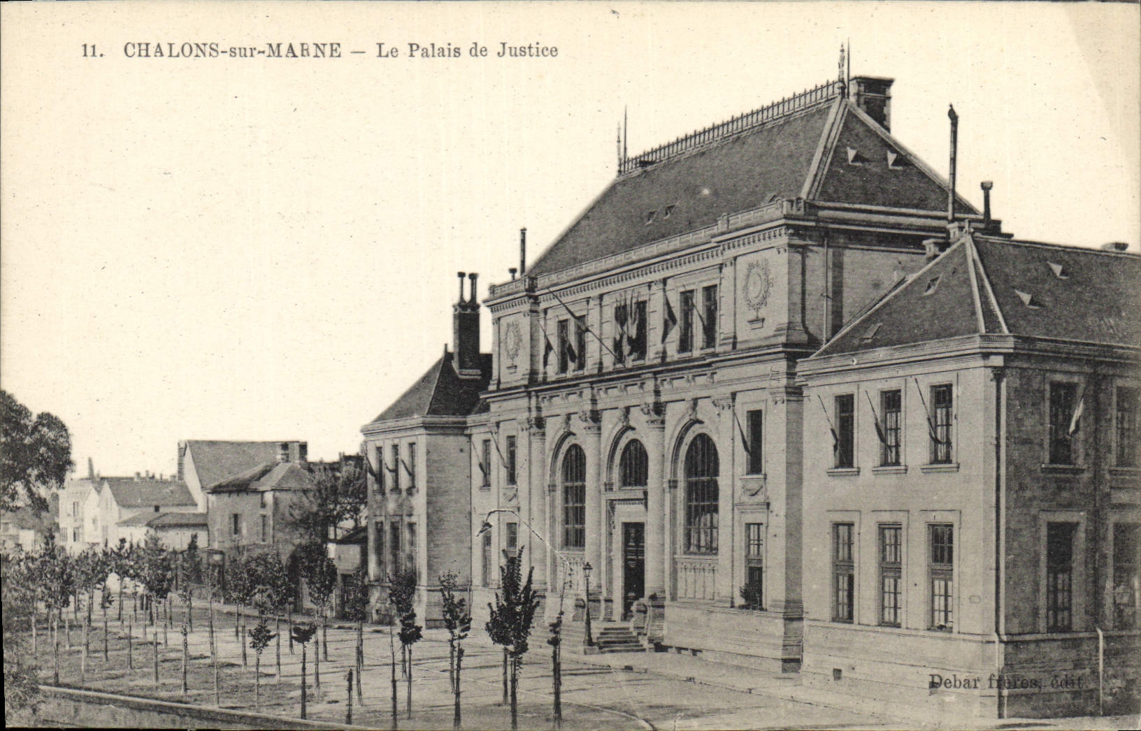 CPA Palais de justice Chalons sur Marne  