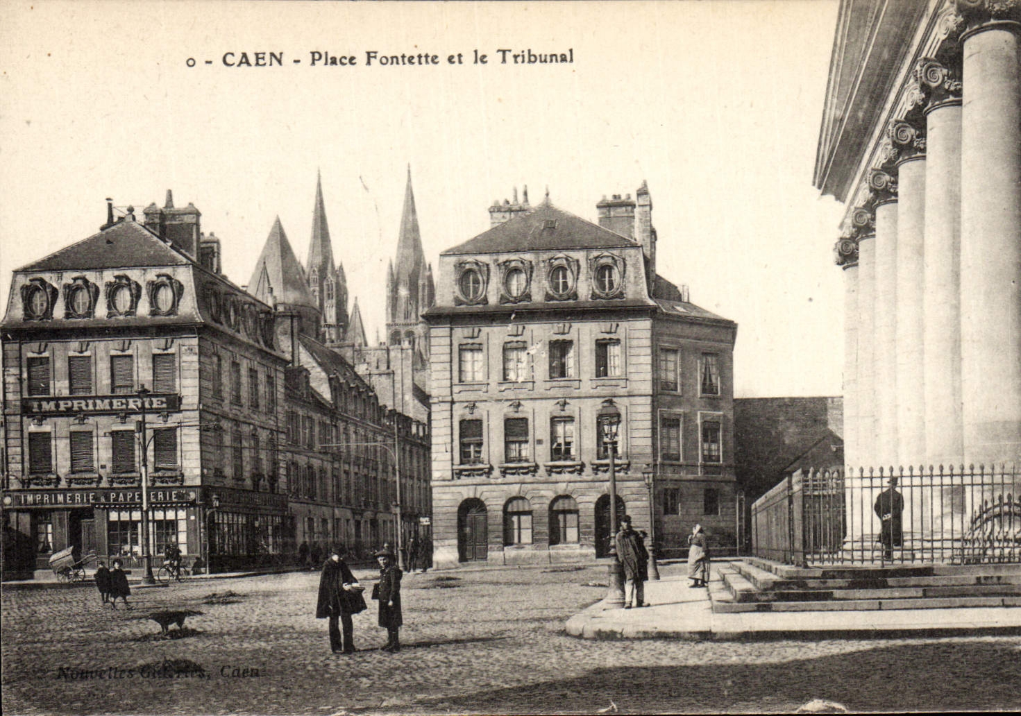 CPA Prefecture Place Fontette et le Tribunal Caen  