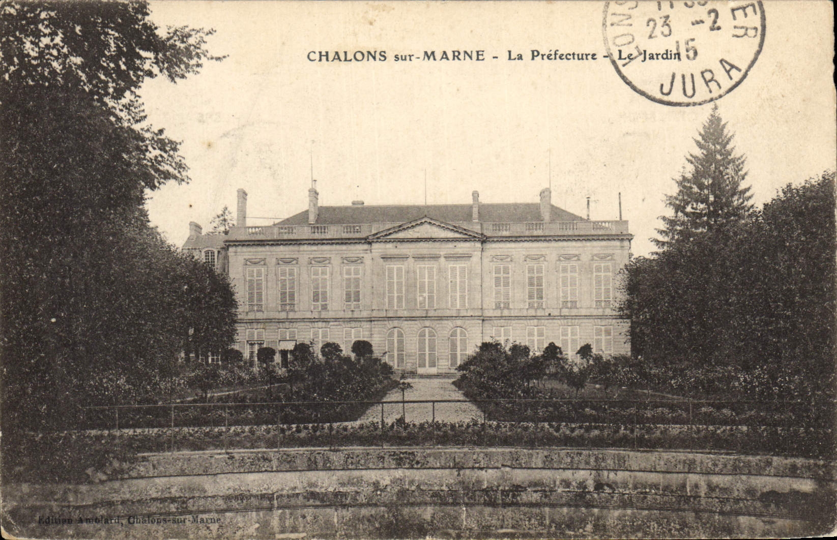CPA Prefecture Le jardin Chalons sur Marne