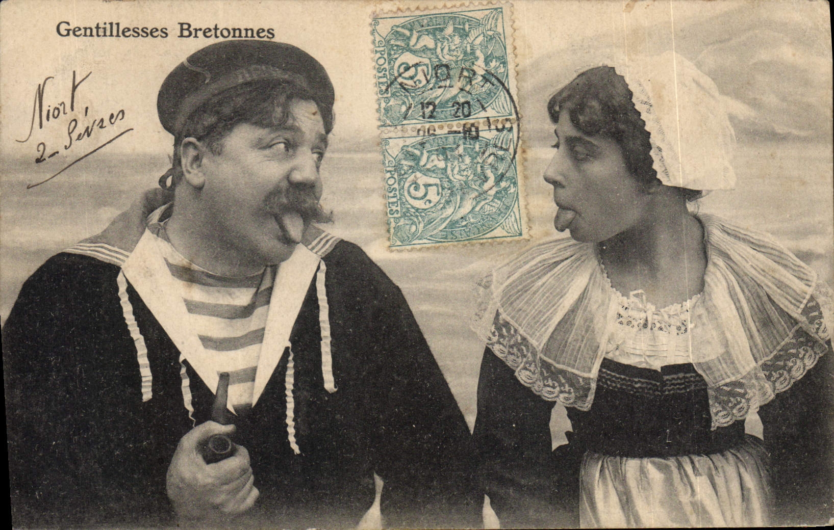 CPA Folklore Gentillesses bretonnes  