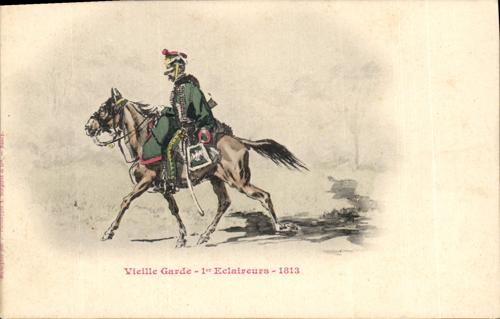 CPA Militaria Vieille garde 1er Eclaireurs 1813 
