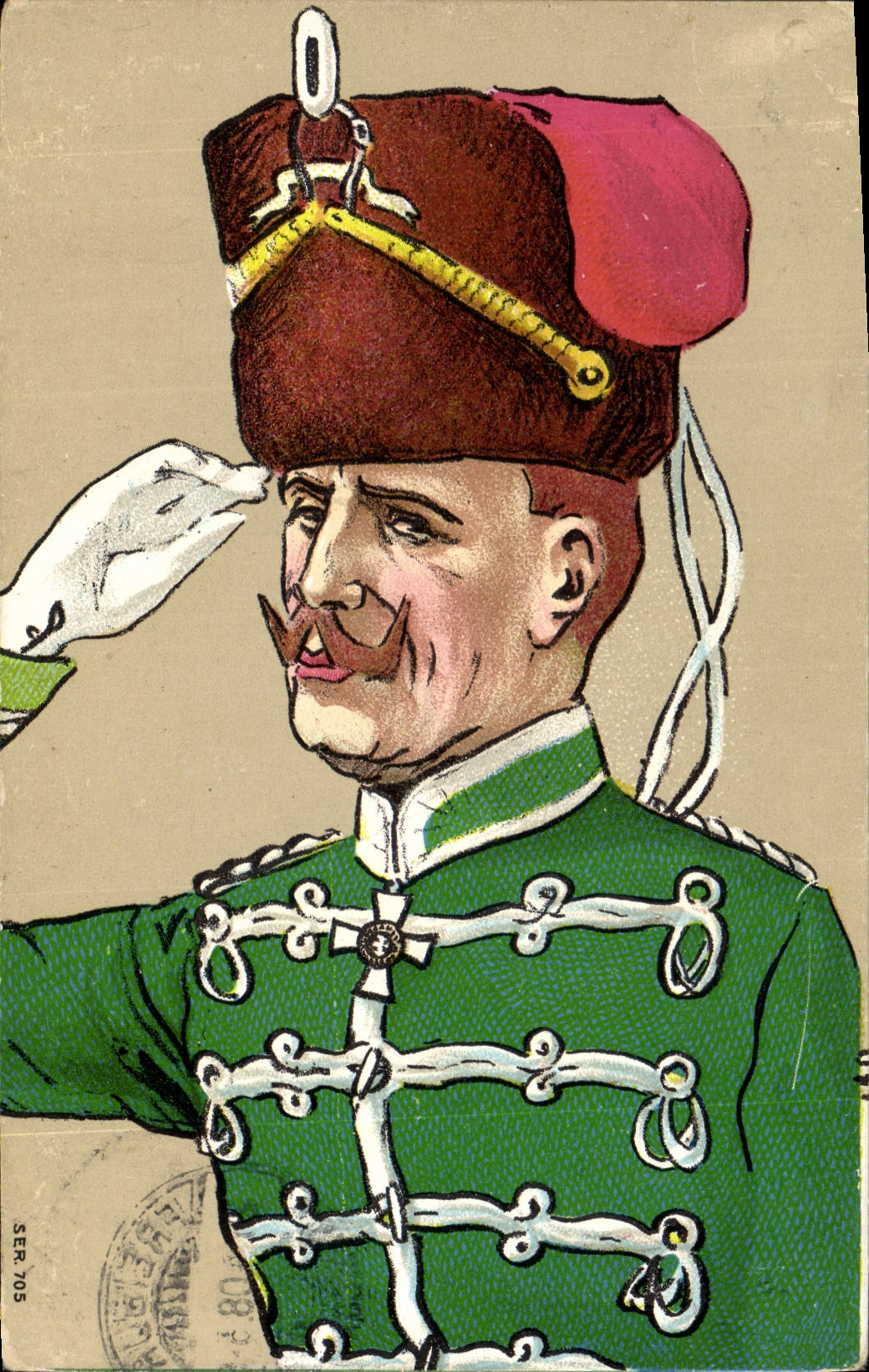 CPA Militaria Officier 
