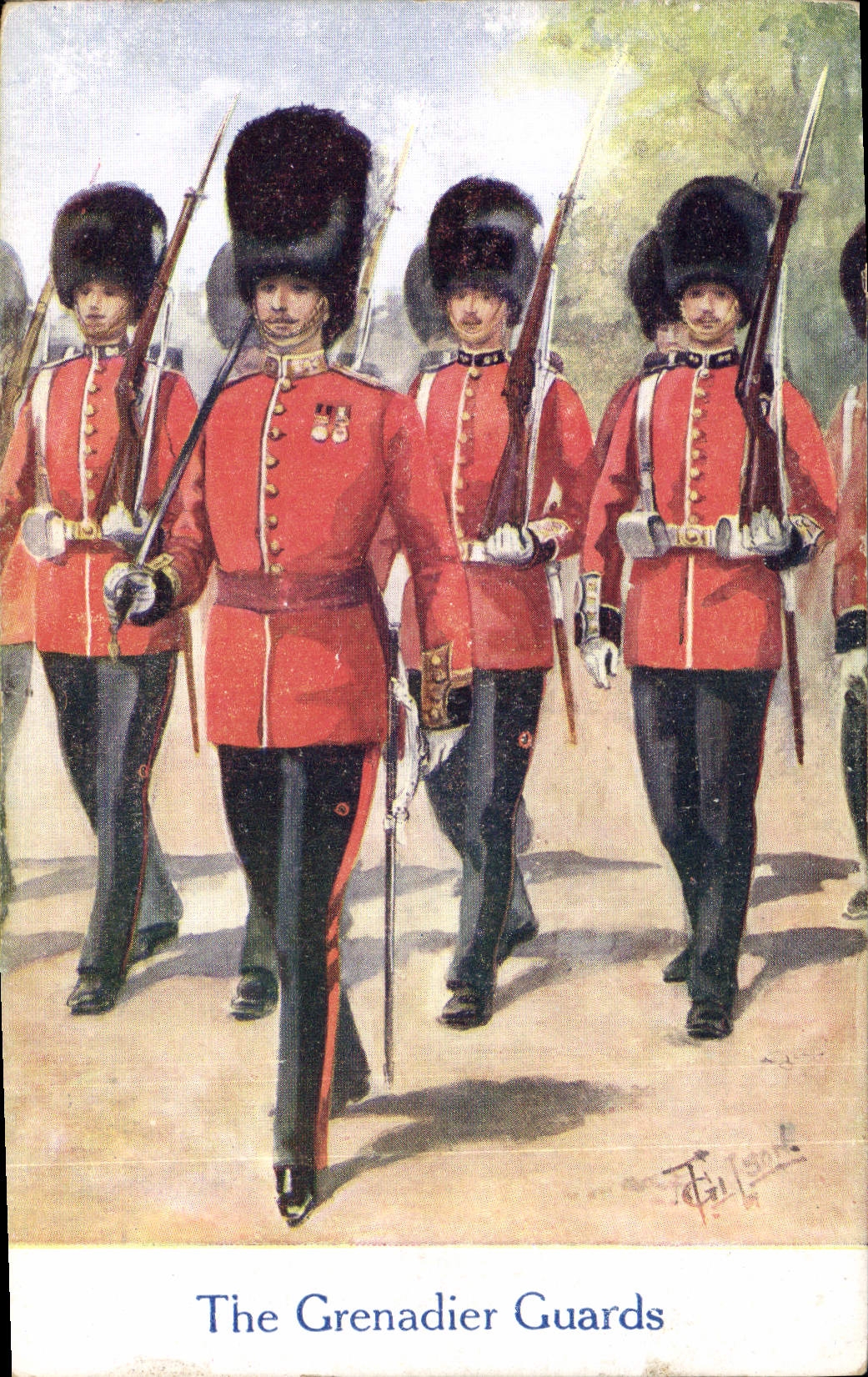 CPA Militaria The Grenadier Guards 