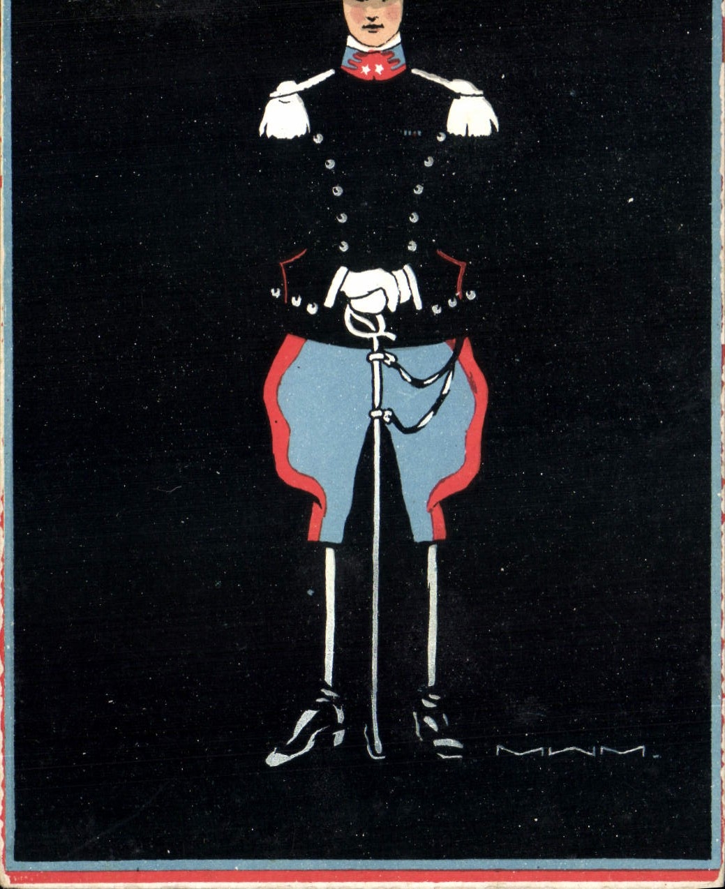 CPA Militaria Officier  