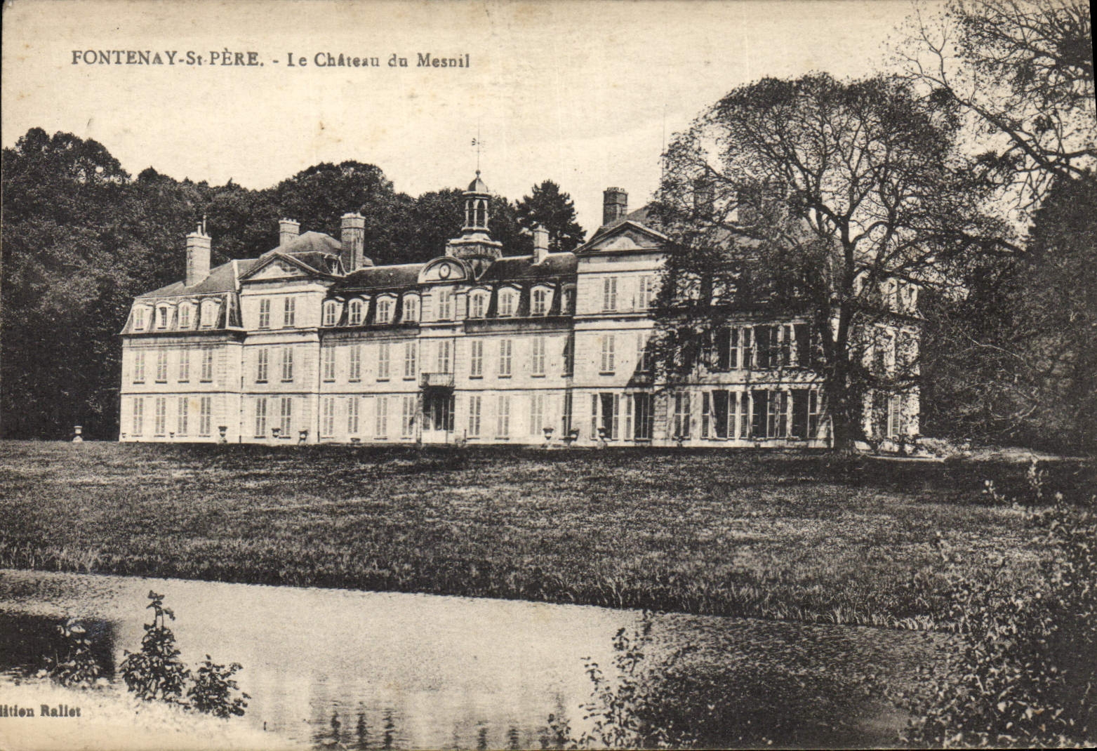 CPA Chateau du Mesnil Fontenay St Pere 