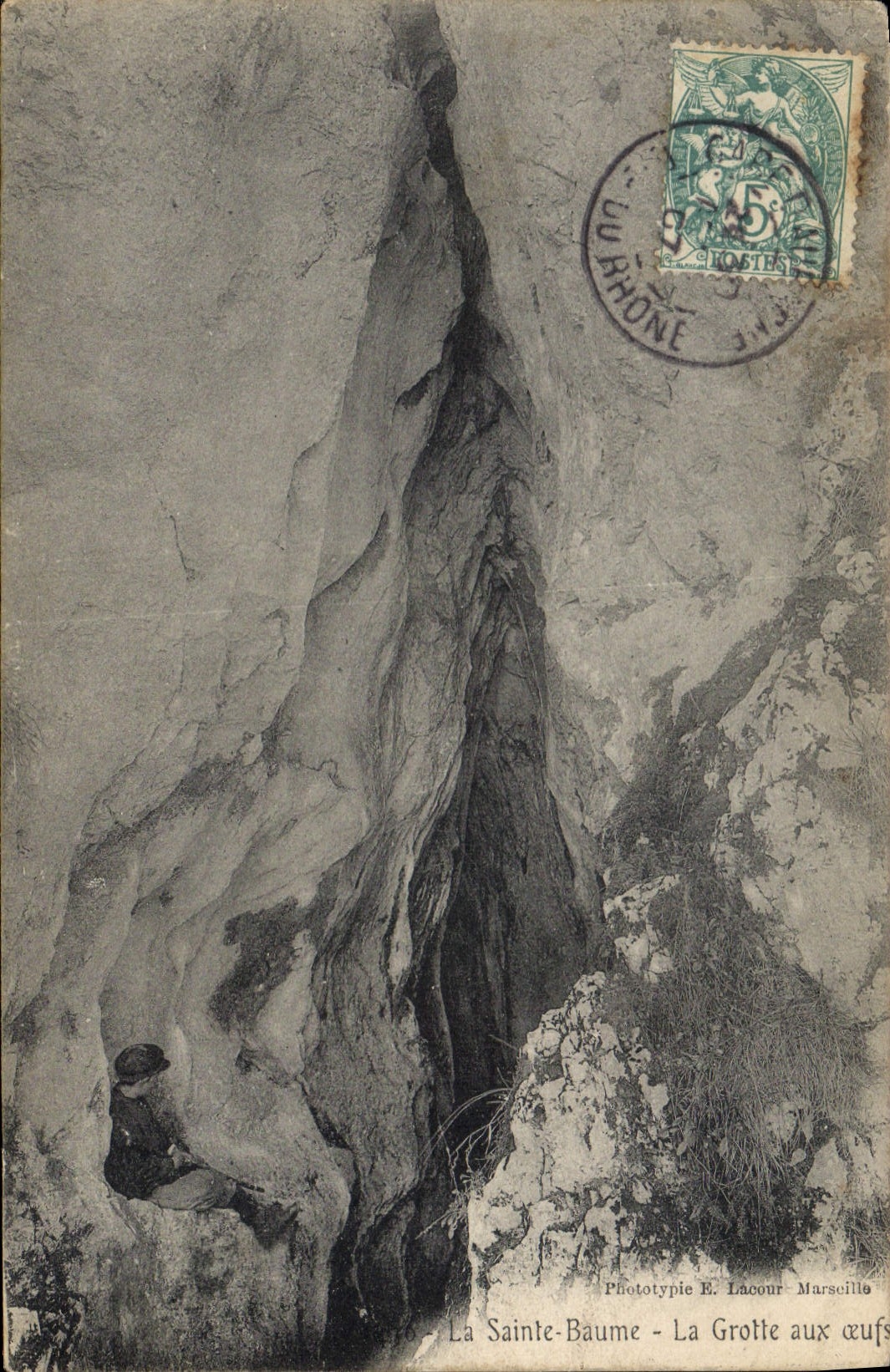 CPA Grotte Grottes La Sainte Baume La grotte aux oeufs 