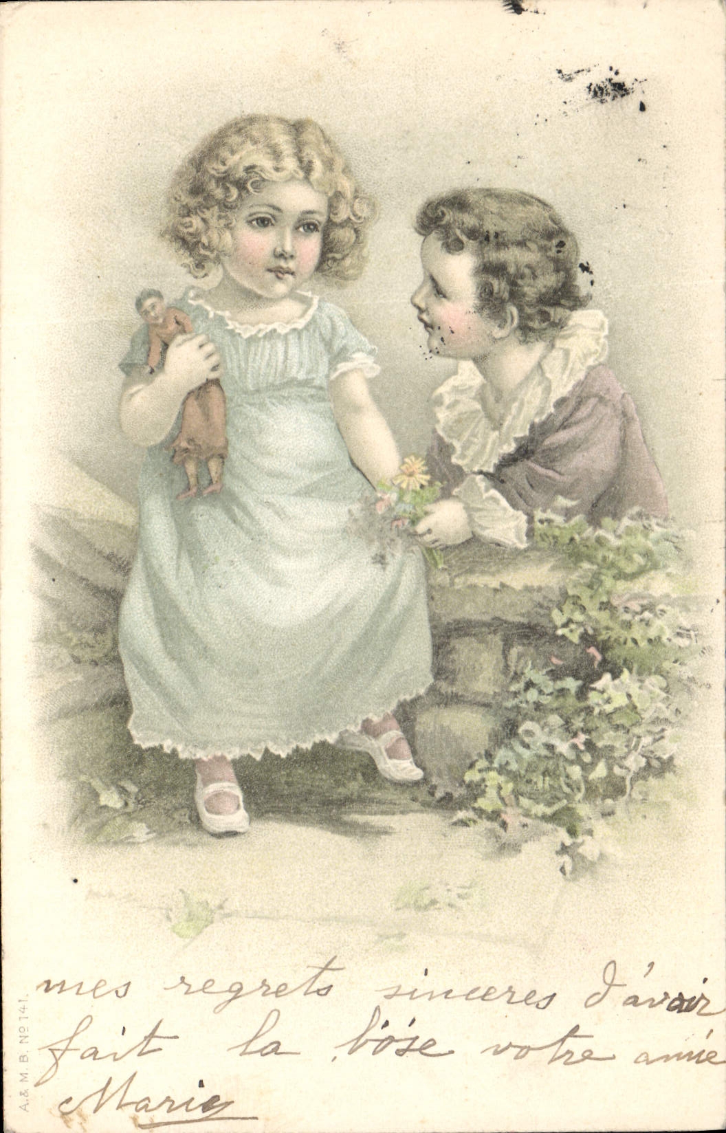 CPA Fantaisie Enfants Poupee  