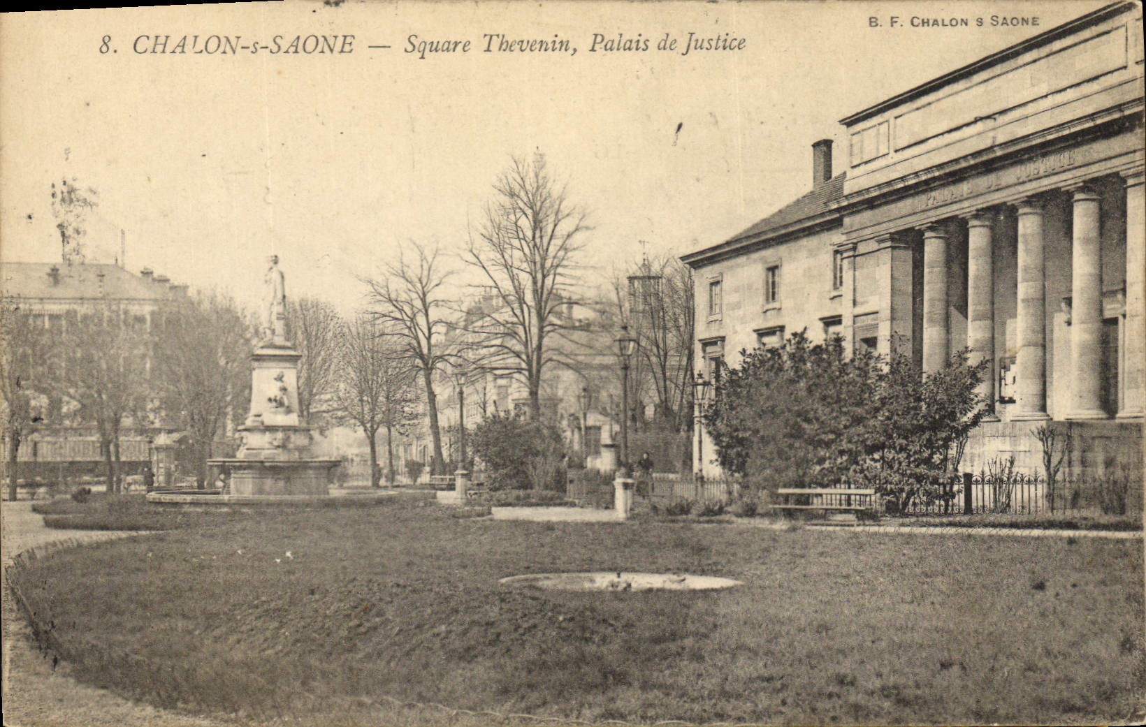 CPA Palais de justice Chalon sur Saone Square Thevenin  