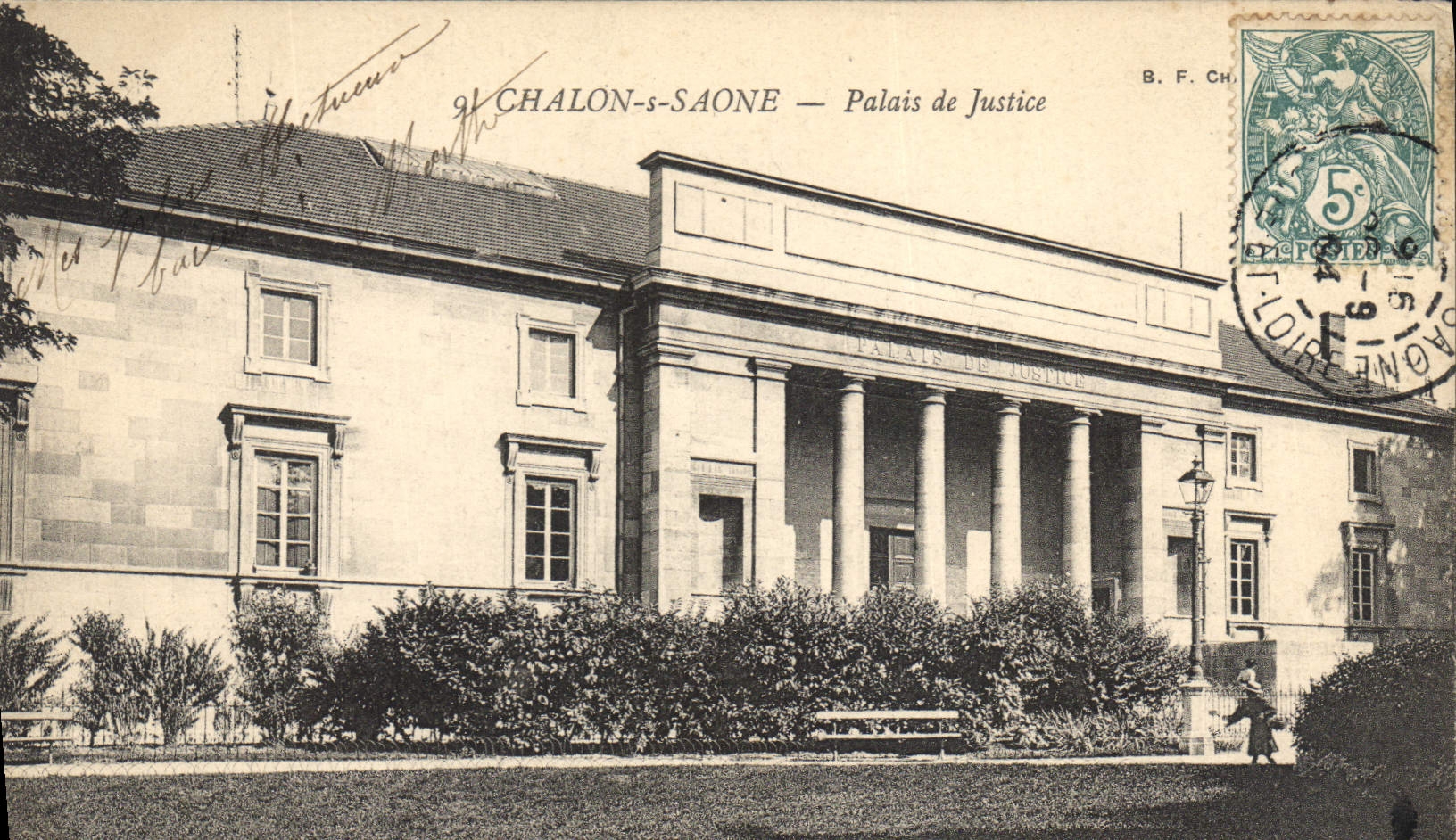 CPA Palais de justice Chalon sur Saone 