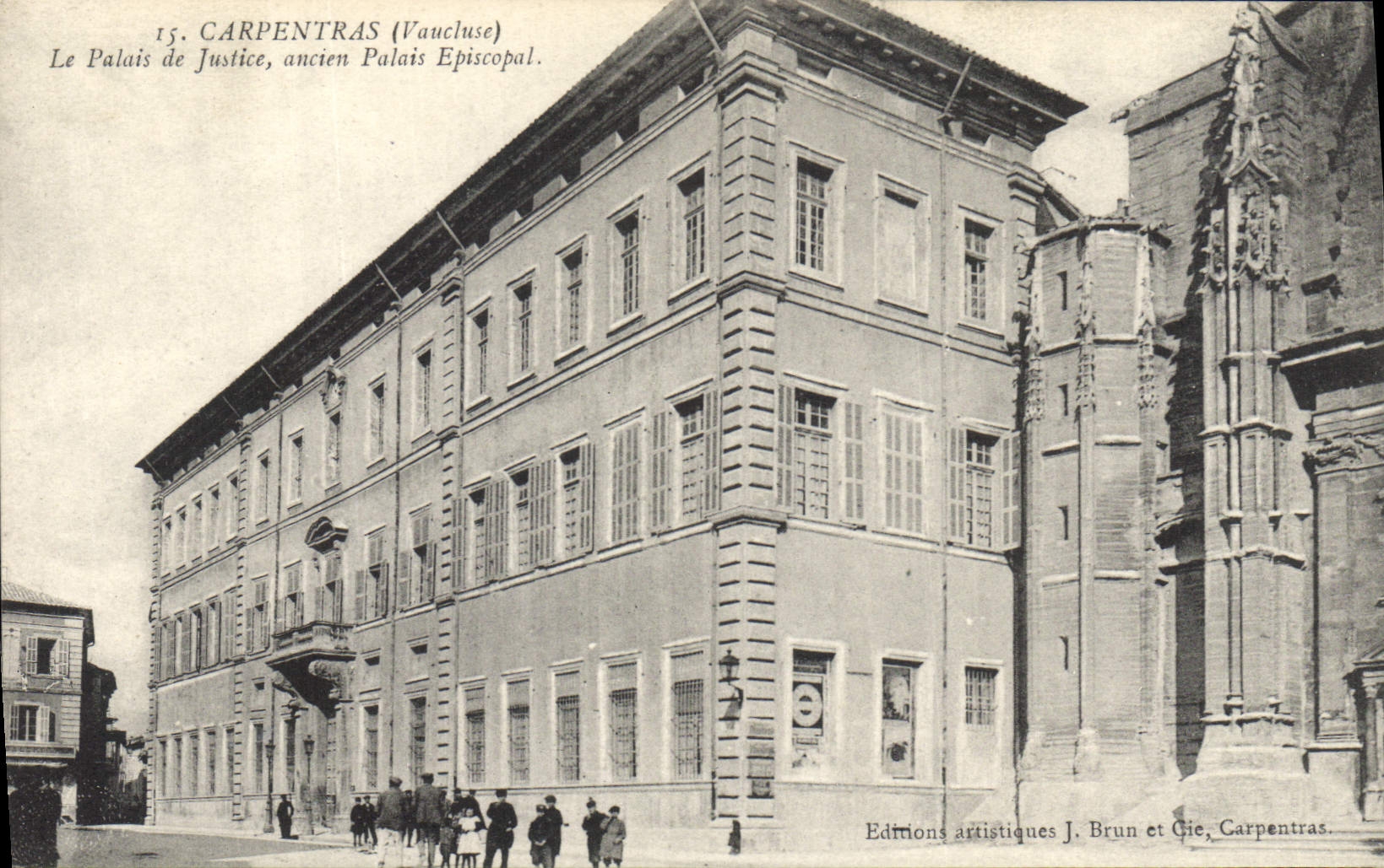 CPA Palais de justice ancien Palais Episcopal Carpentras 