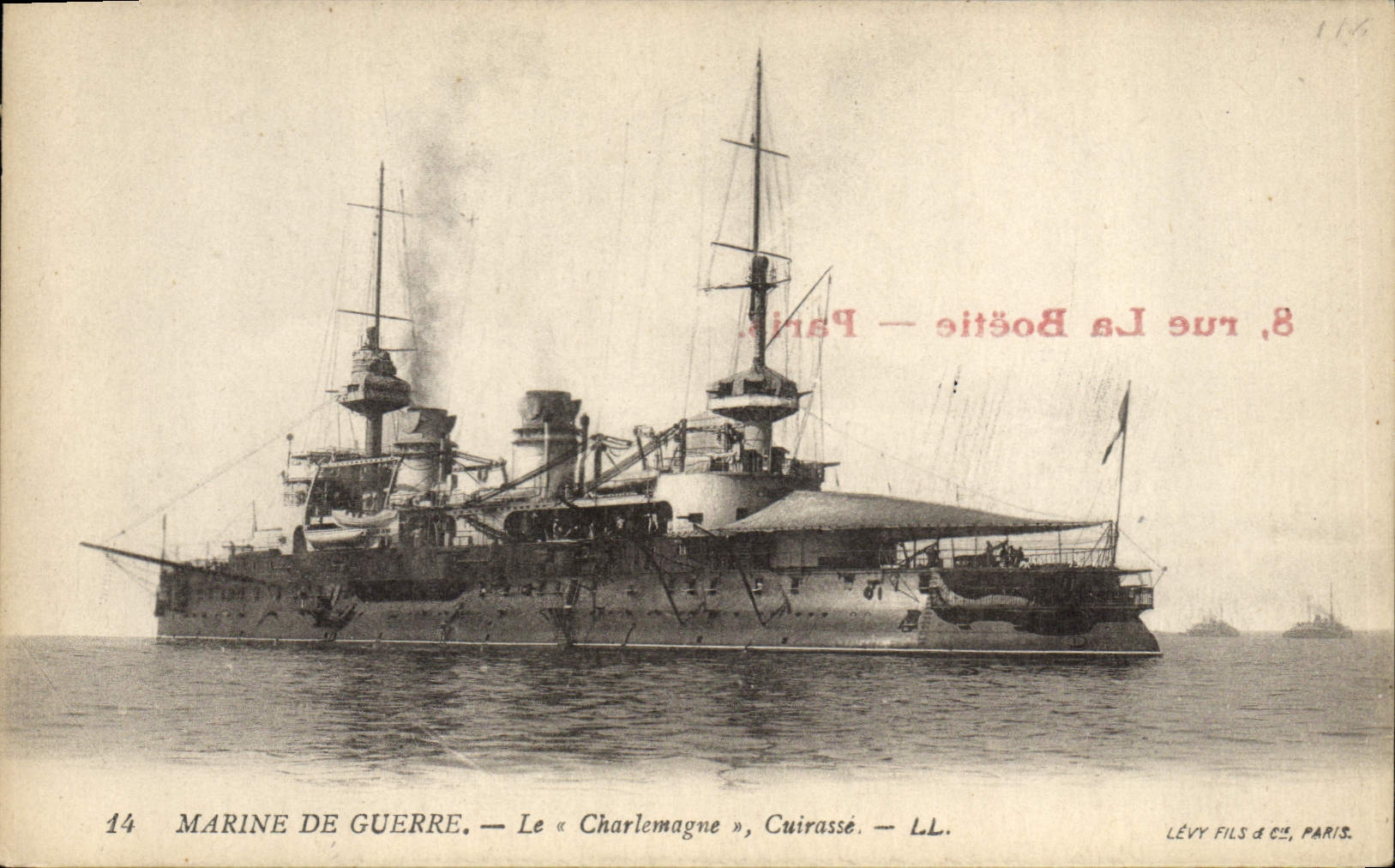 CPA Bateau de Guerre Le Charlemagne Cuirasse 