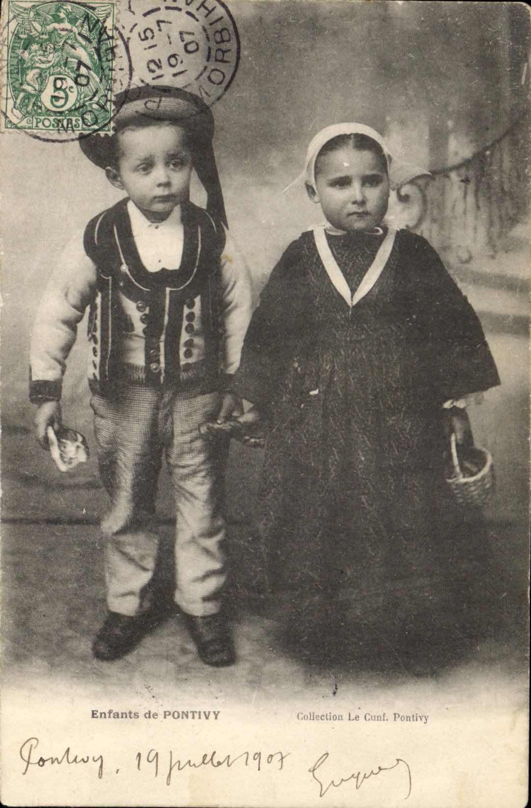 CPA Folklore Enfants de pontivy