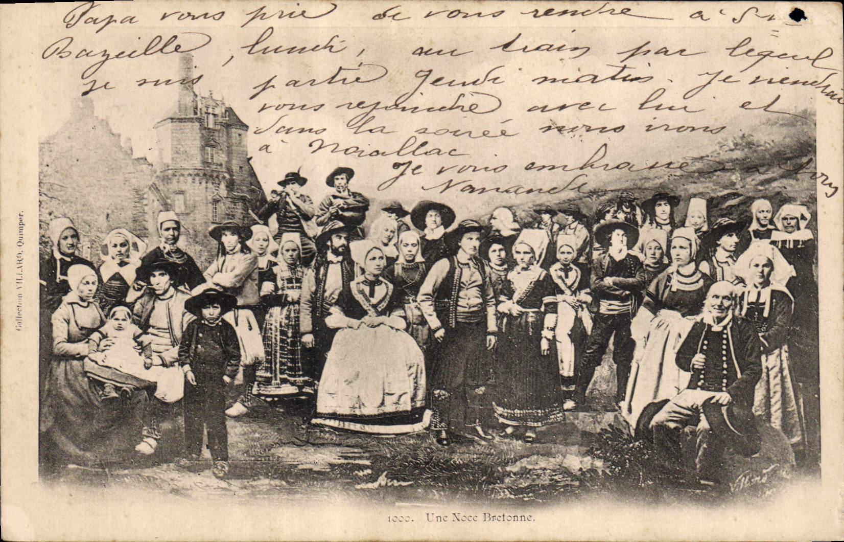 CPA Folklore Une noce bretonne Mariage