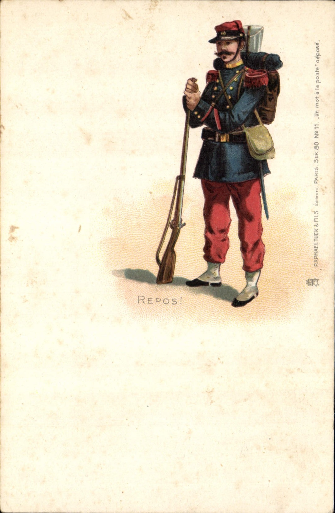 CPA Militaria Repos